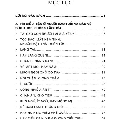 Sức Khỏe, Tâm Tính Người Cao Tuổi (Bản in năm 2023)