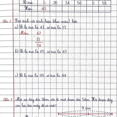 Vở Ô Li Thực Hành Toán 2 - Quyển 1