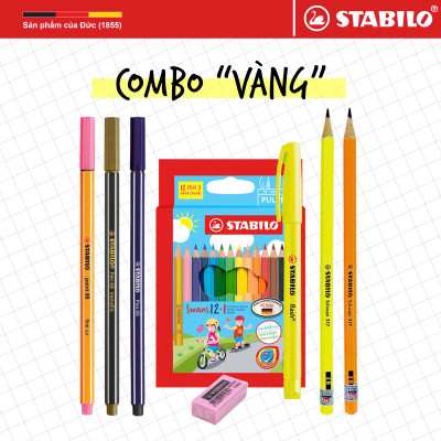 [GIÁ SỐC 99K] Combo VÀNG 10 món bút chì, bút lông sản phẩm STABILO