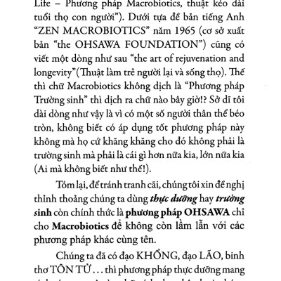 Phương pháp Ohsawa Hỏi Và Đáp - Tập 1 - 	George Ohsawa ( dịch giả Huỳnh Văn Ba )