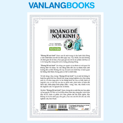 Hoàng Đế Nội Kinh - Tố Vấn - Bìa Cứng - Tái Bản - Vanlangbooks