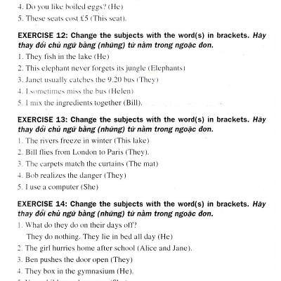 400 Bài Tập Tiếng Anh Chọn Lọc Lớp 8