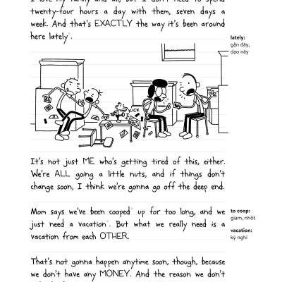 Nhật Ký Chú Bé Nhút Nhát - Tập 15: The Deep End - Cái Kết Khó Lường (Song Ngữ Việt-Anh)