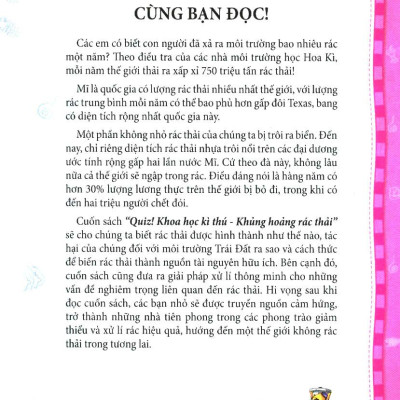 Quiz! Khoa Học Kì Thú - Khủng Hoảng Rác Thải (Tái Bản 2024)