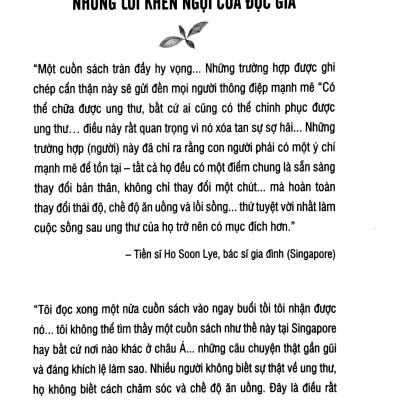 Phòng Và Chữa Bệnh Ung Thư Theo Phương Thức Tự Nhiên (Tái Bản 2023)