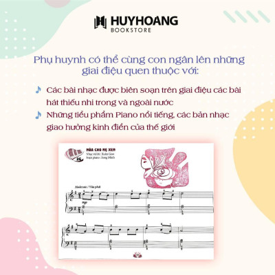 Sách - Tuyển Tập Tiểu Phẩm Piano Măng Non - Sách Học Piano Cho Thiếu Nhi - Huy Hoàng Bookstore