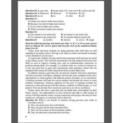 Hướng dẫn giải chi tiết đề luyện thi tốt nghiệp THPT môn tiếng anh theo cấu trúc đề thi 2025 (HA-MK)