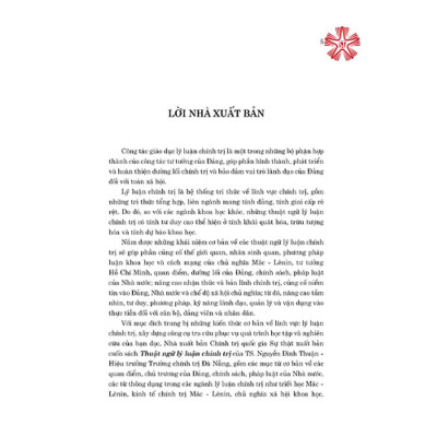 Sách - Thuật Ngữ Lý Luận Chính Trị - NXB Chính Trị Quốc Gia