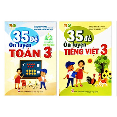 Sách - Combo 35 đề ôn luyện và phát triển Toán - Tiếng Việt lớp 3