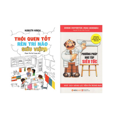 Combo Kỹ Năng Học Tập: Thói Quen Tốt Rèn Luyện Trí Não Siêu Việt + Phương Pháp Học Tập Siêu Tốc