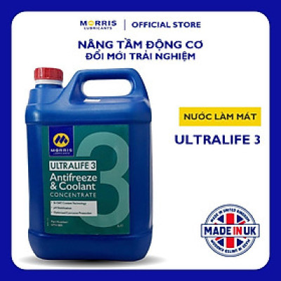 Nước Làm Mát Cao Cấp Cho Động Cơ Xăng, Động Cơ Diesel - Morris Lubricants Ultralife 3 / Can 5L