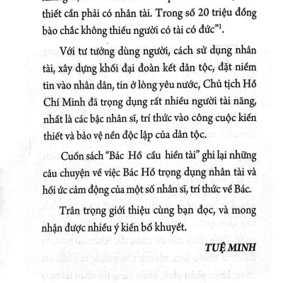 Sách - Bác Hồ Cầu Hiền Tài (Tái Bản 2025)