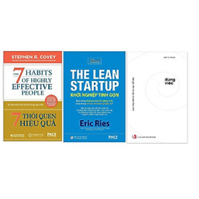 Combo 3 cuốn: 7 Thói Quen Hiệu Quả +Đúng Việc + Khởi Nghiệp Tinh Gọn