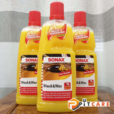 Nước rửa xe và wax bóng sơn kết hợp Sonax Wash & Wax 313341 1000ml