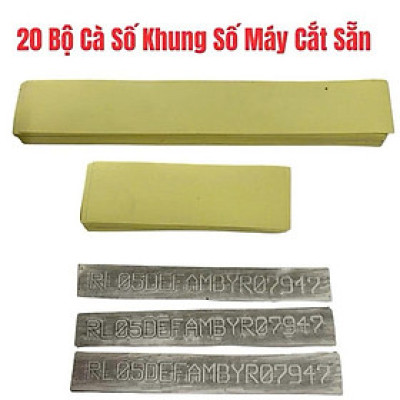 COMBO 2 Cây Cà Số Khung Số Máy & 20/50/100 Bộ Giấy Cà Số Cắt Sẵn