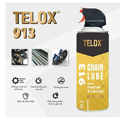 Bình xịt bôi trơn sên Telox 913 450ml
