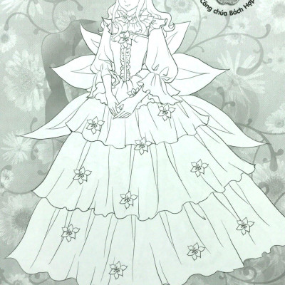 Tô Màu Công Chúa Sáng Tạo - Những Nàng Công Chúa Hoa