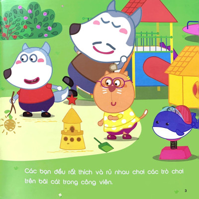 Ehon Wolfoo - Ngoài Sân Chơi Vui Mê Tơi