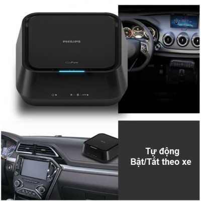 Máy khử mùi, lọc không khí trên xe ô tô Philips GP5201- Hàng nhập khẩu