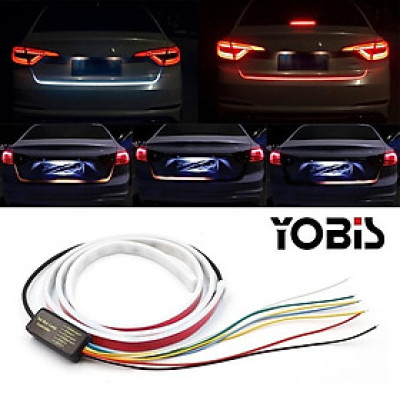 Đèn led cốp xe hơi 12V loại tốt băng keo đỏ dải 6 chế độ 7 màu sắc Báo Hiệu/ Phanh/ Khẩn Cấp/ Nháy Đuổi Nhanh