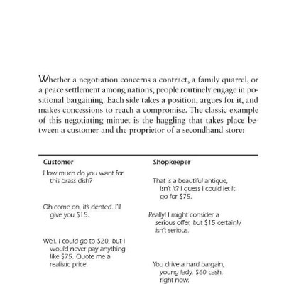 Getting to Yes: Negotiating an agreement without giving in