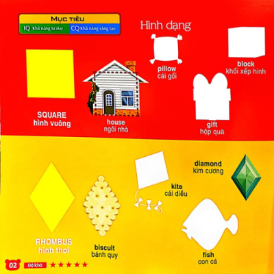 Bộ Sưu Tập 200 Sticker - Số Đếm, Hình Dạng, Màu Sắc