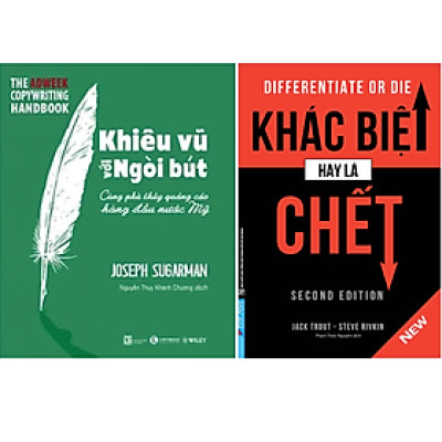 Combo Marketing - Bán Hàng: Khác Biệt Hay Là Chết + Khiêu Vũ Với Ngòi Bút (Bộ 2 cuốn - Tặng kèm bookmark Happy Life)