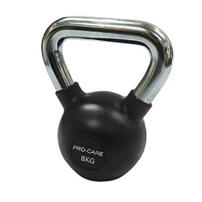 Tạ bình vôi (Tạ Ấm- Tạ Quai Xách) bọc cao su Pro-care - 8kg