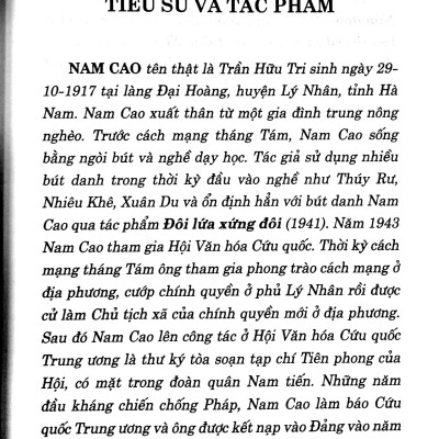 Tuyển Tập Nam Cao (Tái Bản 2022)