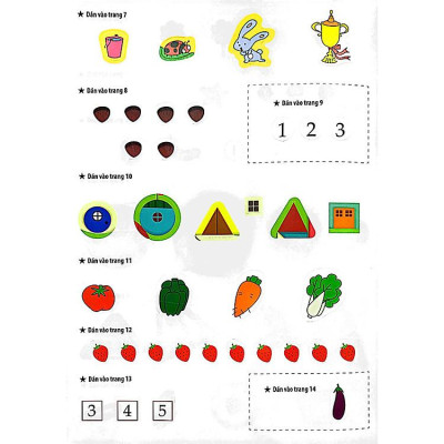 Dạo chơi cùng Toán học -Trò chơi dán giấy