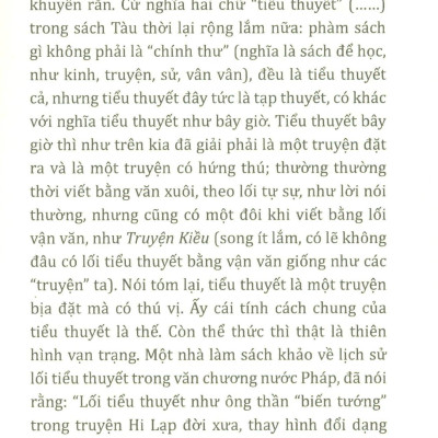 Khảo về tiểu thuyết - Tục ngữ - Ca dao