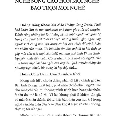 Song Hành Và Đối Thoại