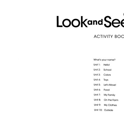 Look And See AME 1: Activity Book