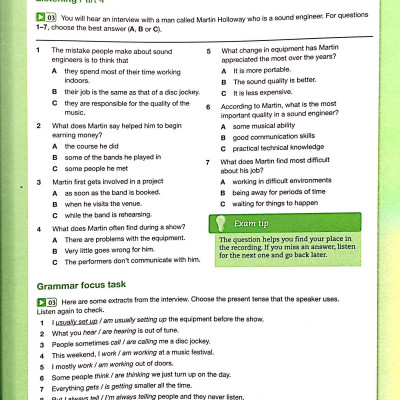 Grammar and Vocabulary for First and First for Schools Book with Answers and Audio