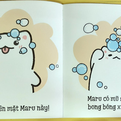 Sách Cho Bé Ehon Những Mẩu Chuyện Vụn Vặt Của Maru - Maru Tập Rửa Bát