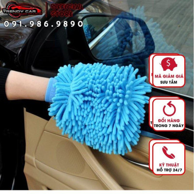 Bao tay lau rửa xe ô tô - Găng tay 2 mặt rửa xe máy, ô tô, lau dọn nội thất ô tô | Cửa hàng nội thất ô tô trendycar