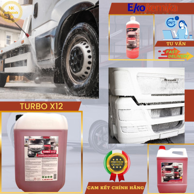 Turbo X12 - 1 lít - Dung dịch rửa xe không chạm - Nước rửa xe bọt tuyết - Ekokemika
