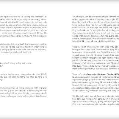 Conversion Hacking - Gia Tăng Tỷ Lệ Chốt Đơn Hàng