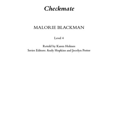 Level 4: Checkmate Book And MP3 Pack (Pearson English Graded Readers)