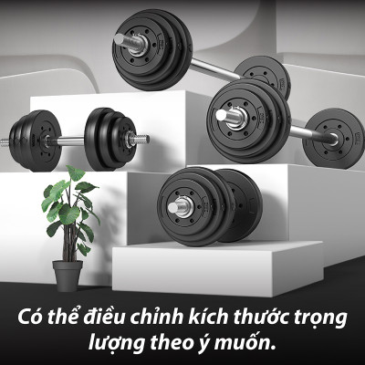 BG Bánh Tạ Nhựa 1.25kg Đặc Ruột - Tạ Miếng Nhựa -  Sẵn Kho Giao Liền