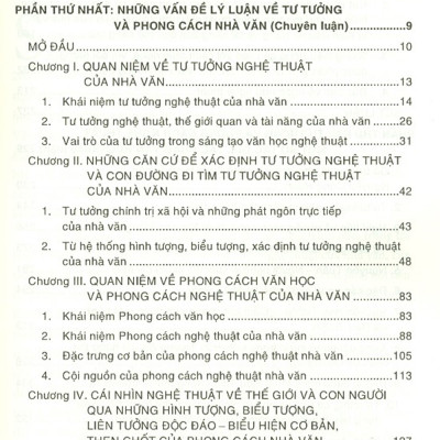 Tư Tưởng Và Phong Cách Nhà Văn - Những Vấn Đề Lý Luận Và Thực Tiễn (Bản in năm 2020)