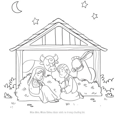 CẦU NGUYỆN - Sách Tô Màu Dành Cho Bé Mừng Giáng Sinh