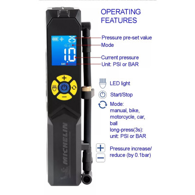 MÁY BƠM SẠC ĐIỆN MINI MICHELIN 3321