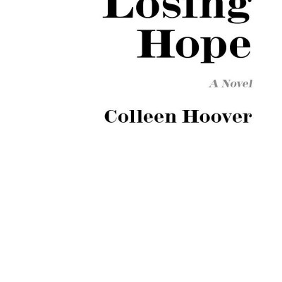 Losing Hope: Colleen Hoover