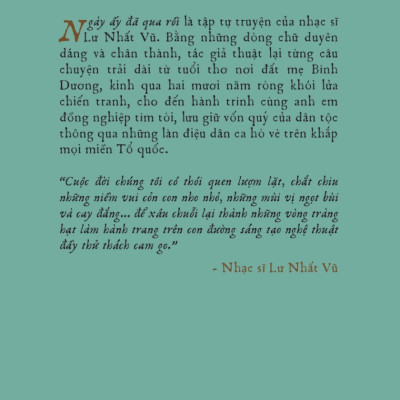 Ngày Ấy Đã Qua Rồi - TRE