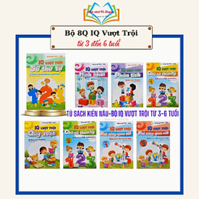 Sách - Bộ IQ Vượt Trội Dành Cho Bé Từ 3-6 Tuổi - Song Ngữ Anh Việt (8 Cuốn)