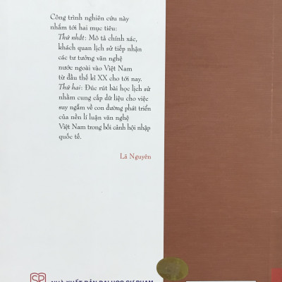 Việt Nam Một Thế Kỉ Tiếp Nhận Tư Tưởng Văn Nghệ Nước Ngoài