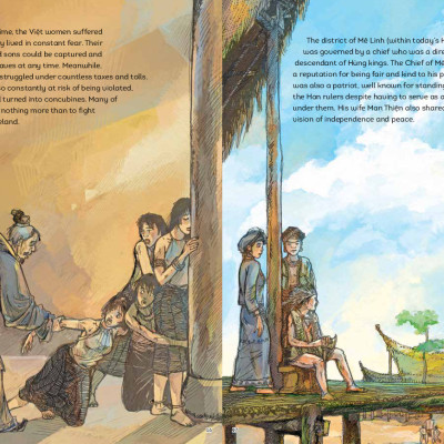 A HISTORY OF VIETNAM IN PICTURES - THE TRƯNG SISTERS (IN MÀU, BÌA MỀM)