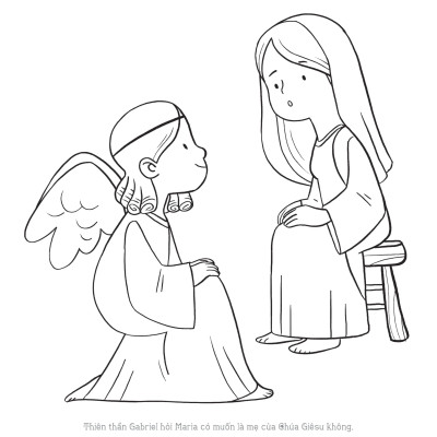 CẦU NGUYỆN - Sách Tô Màu Dành Cho Bé Mừng Giáng Sinh