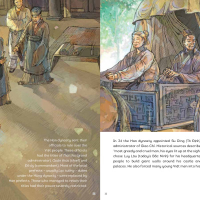 A HISTORY OF VIETNAM IN PICTURES - THE TRƯNG SISTERS (IN MÀU, BÌA MỀM)